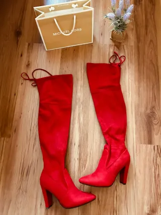 Botas Rojas tacón