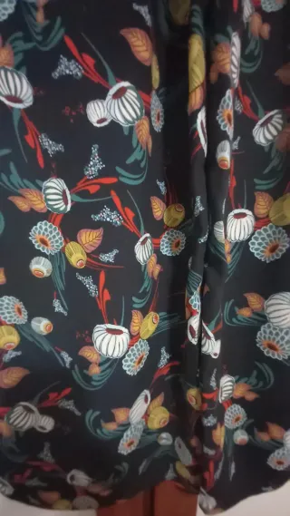 Pantalón ancho estampado