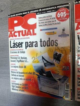 3x revistas PC ACTUAL 1997 (enero, mayo, diciembre