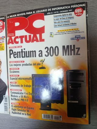 3x revistas PC ACTUAL 1997 (enero, mayo, diciembre
