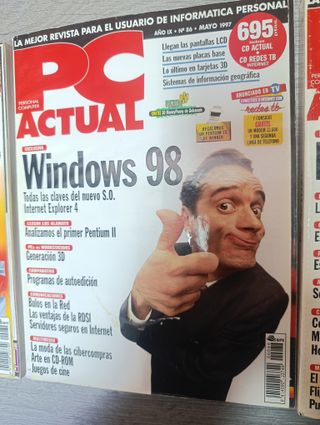 3x revistas PC ACTUAL 1997 (enero, mayo, diciembre