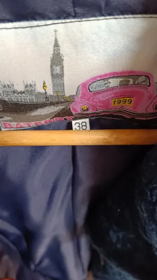 Abrigo de pelo azul marino