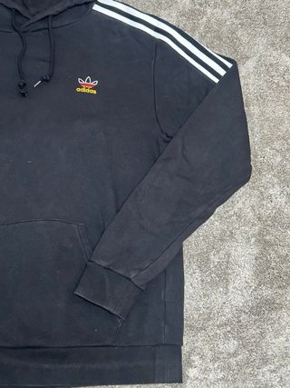 Sudadera Adidas Negra con Capucha Talla M