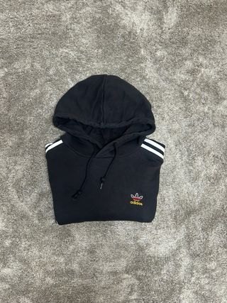 Sudadera Adidas Negra con Capucha Talla M