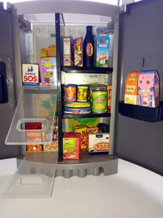 Nevera de juguete grande , con sonido real !