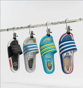 Chanclas Adidas Adilette Premium Azul