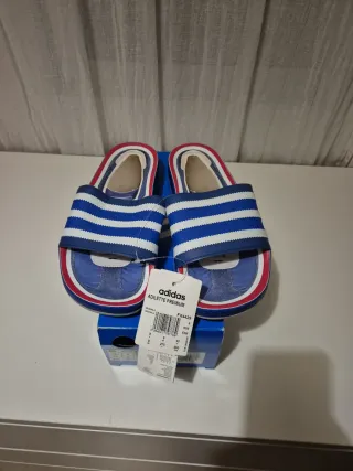 Chanclas Adidas Adilette Premium Azul