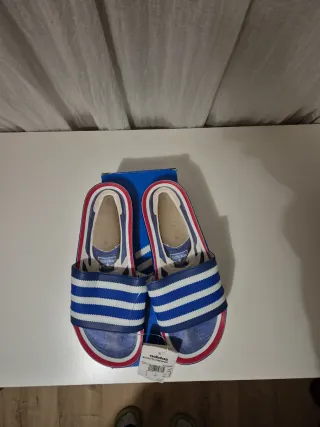 Chanclas Adidas Adilette Premium Azul