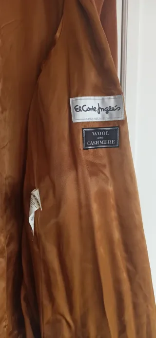 Abrigo chica lana marrón nuevo