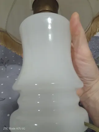 Lampada Murano vintage tessuto e vetro