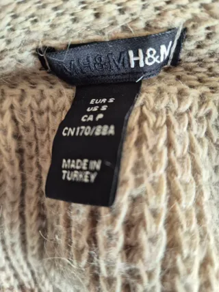 Casaco Malha Oversize H&M Bege