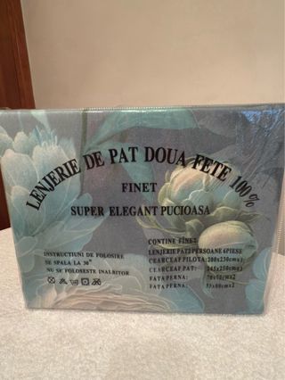 Juego de sábanas de 6 piezas 100% algodón Nuevo