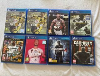 Juegos PS4: FIFA, UFC, GTA V, Uncharted