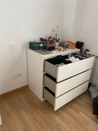 Mueble 3 cajones blanco