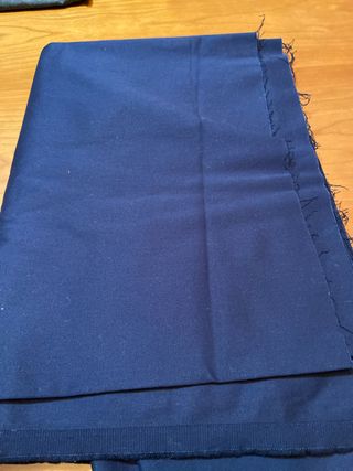 Tela azul para pantalones o falda