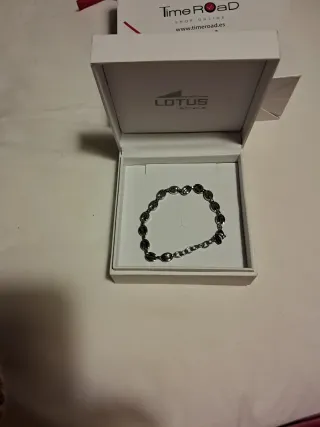 Pulsera Lotus Style Acero Plateada