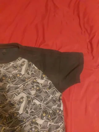 Camiseta Adidas Estampado Zapatillas Talla L