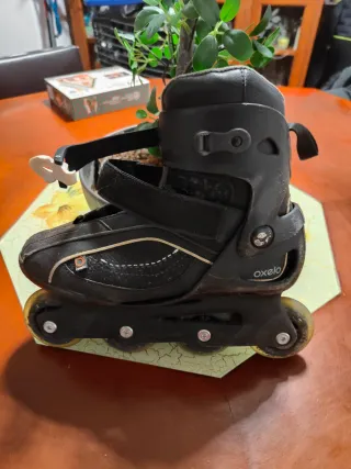 Patines en línea Oxelo negros, tallas hasta 43