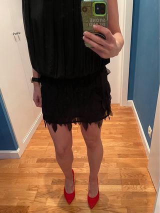 Vestido fiesta negro T-S