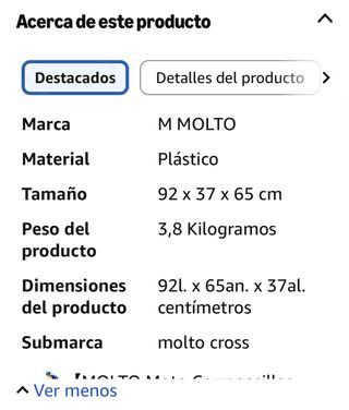 Moto de juguete roja