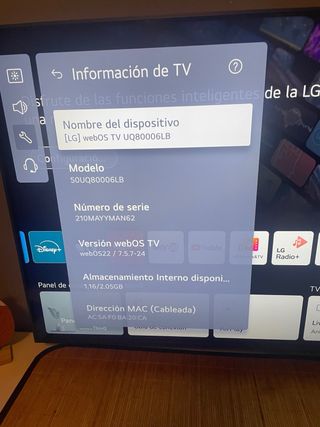 Televisor LG Negro