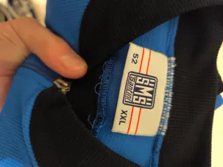 Maglia smanicata Santini XXL blu/nera