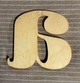 Letra A decorativa
