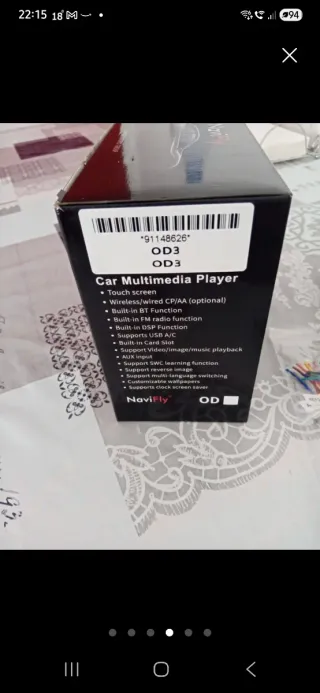 Radio Coche Android/CarPlay OD3