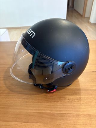 Casco Moto LEM Roger Negro Mate