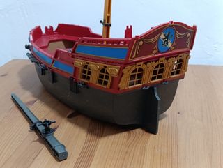 Playmobil Barco Galeón Rojo y Azul