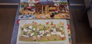 Lote 4 libros granja y animales