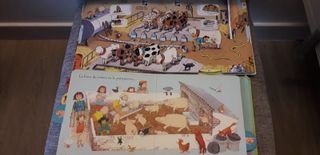 Lote 4 libros granja y animales