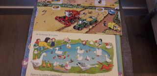 Lote 4 libros granja y animales