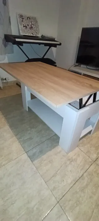 Mesa de centro elevable