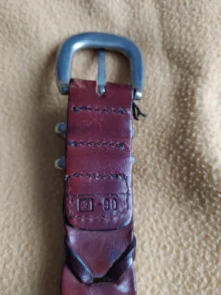 Cinturón trenzado de piel