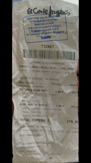 Xiaomi Redmi Note 13 256GB Negro