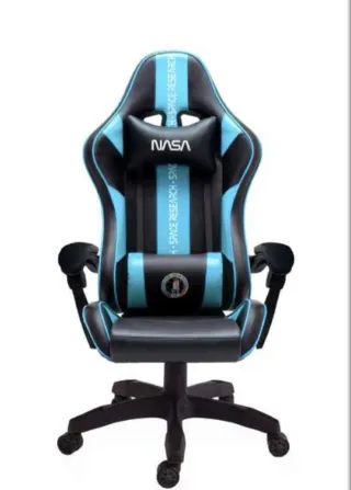 Silla Gaming NASA Atlantis Negra/Azul