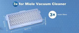 3 Filtros HEPA Miele Active AirClean