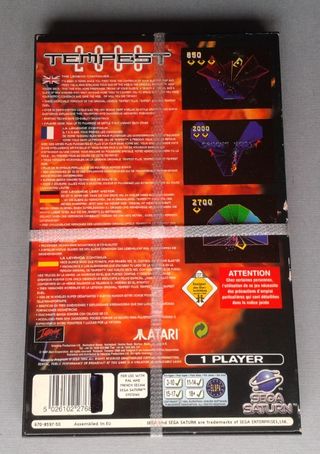 Tempest 2000 Sega Saturn Nuevo Precintado