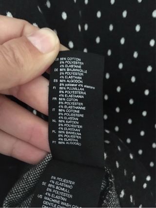 Vestido negro lunares & Other Stories Talla 40