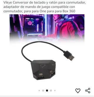 Adaptador Teclado/Mouse USB para Consolas