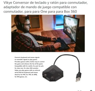 Adaptador Teclado/Mouse USB para Consolas