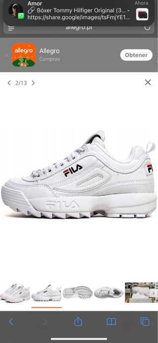 Zapatillas Fila Blancas