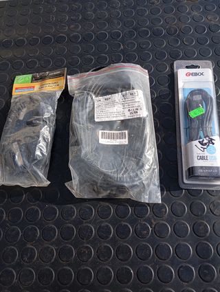 Lote varios cables ordenador y telefonía