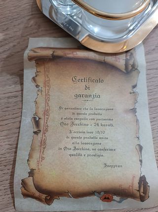 Set Olio Aceto Sale Pepe Oro Trasparente