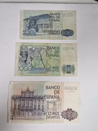 LOTE BILLETES PESETAS 1979