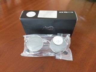 Gafas de sol Steampunk plateadas