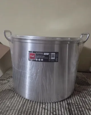 Olla CoK Aluminio 25L con Tapa Nueva