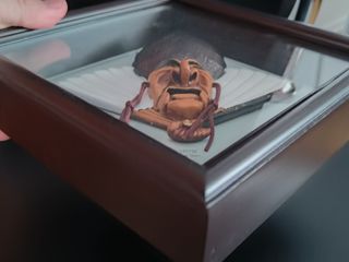 Antiguo cuadro mascara Danza Coreana Hahoe