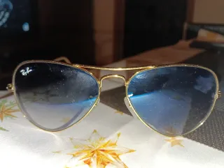 Gafas Ray-Ban Aviator Doradas Azules